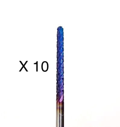 10 x Cylinder Burr (Multi Pack Deal) 3mm x 60mm with Ceramic Coating - For opening any cylinder lock with a Dremel