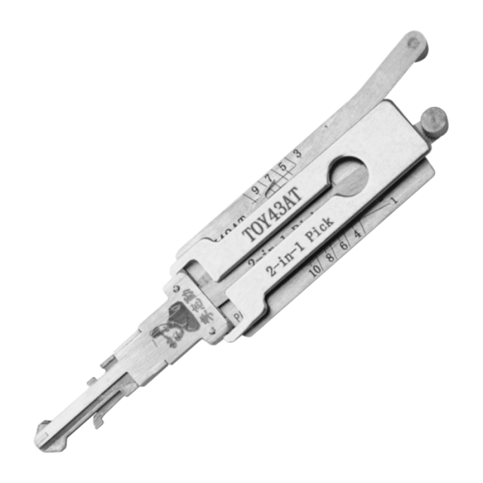 Original Mr Li's - TOY43AT (10 Cut) 2-in-1 Pick & Decoder For Toyota | Door and Boot Locks