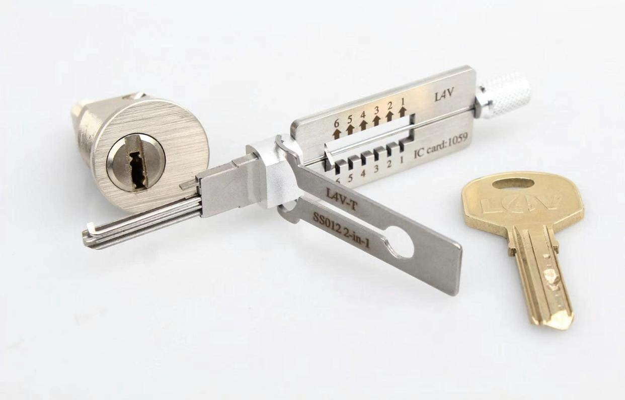 Locks 4 Vans L4V 2-in-1 6 Pin Dimple Cylinder Pick (not Lishi)