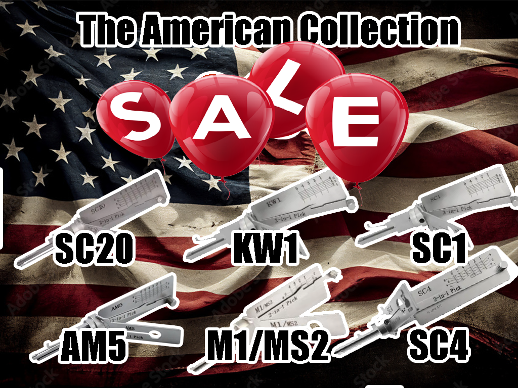 The American Lishi Collection, Set of 6 - KW1, SC1, SC20, AM5, M1/MS2 and SC4