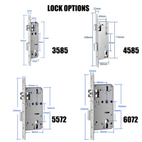 Sekur Weatherproof Smart Lock, 7-in-1, Code, Fingerprint, Card, Remote, App, Key, Smart Home Entry Door Lock - Designed for The UK (Black)